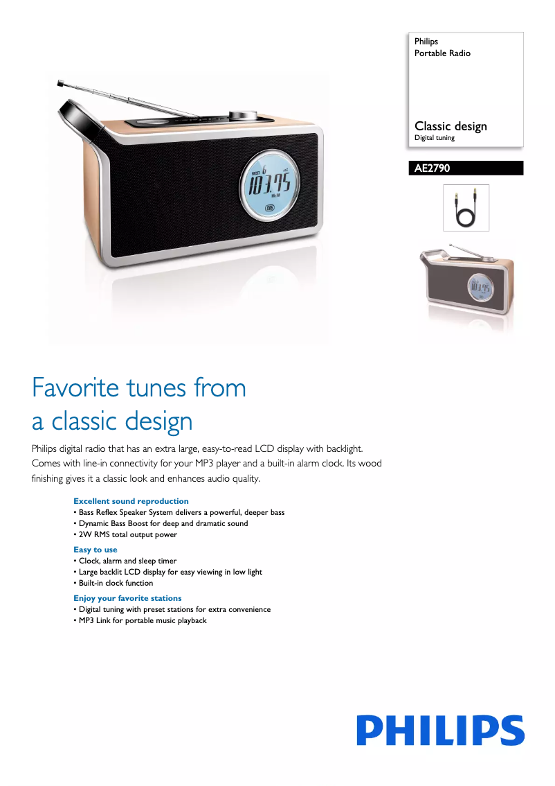 Imagen de la primera página del manual del dispositivo AE2790