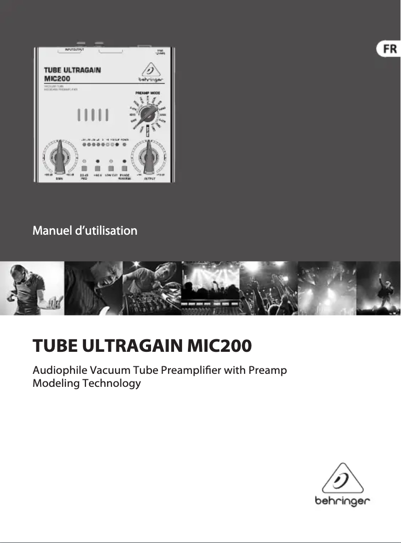 Página 1 del manual Manual de usuario Behringer Tube Ultragain MIC200