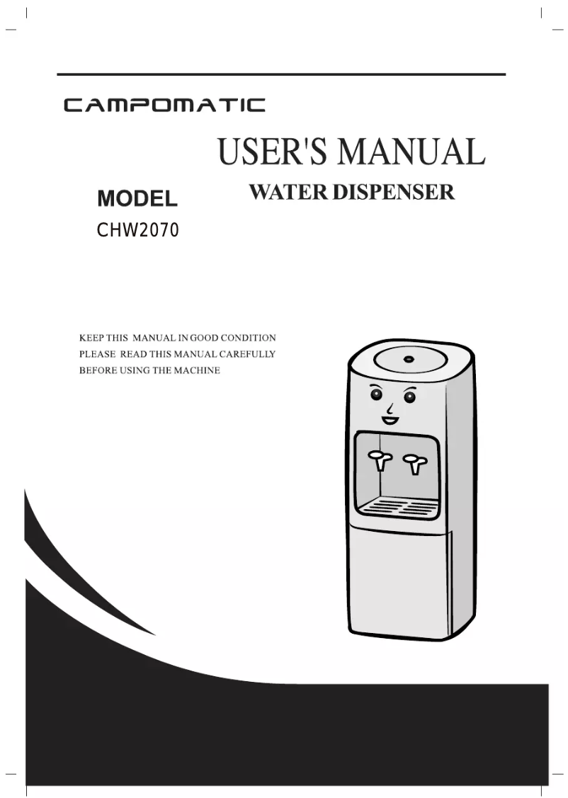 Image de la première page du manuel de l'appareil CHW2070