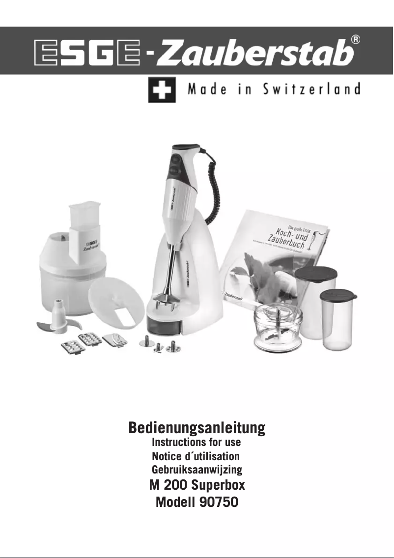 Image de la première page du manuel de l'appareil M 200 Superbox