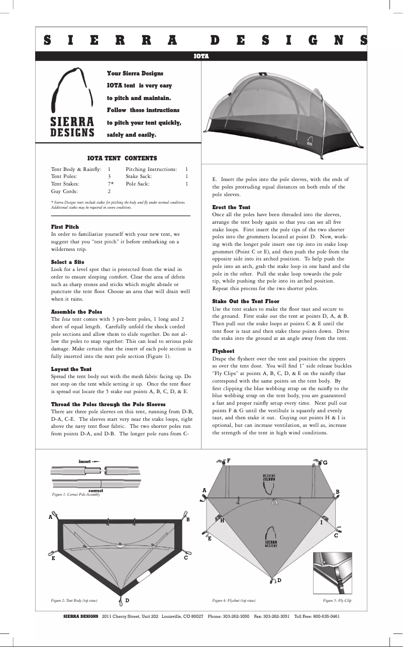 Imagen de la primera página del manual del dispositivo Iota
