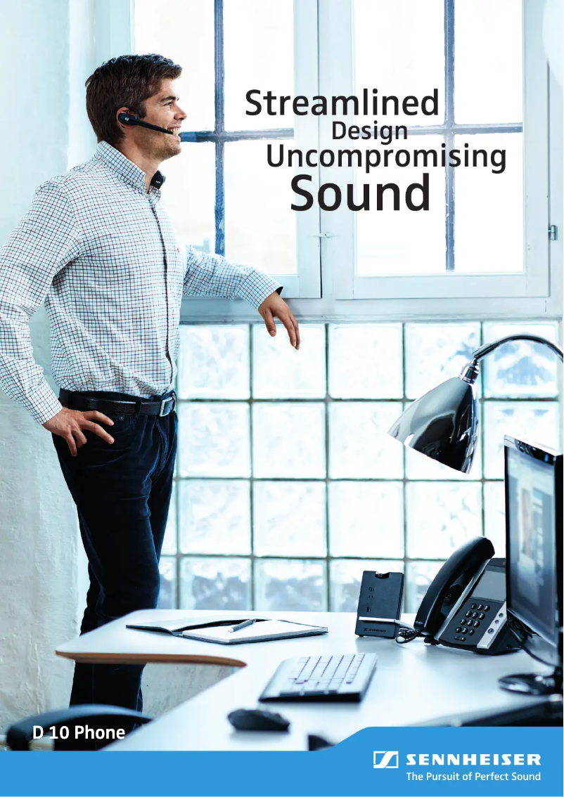 Page 1 de la notice Fiche technique Sennheiser D 10 Phone