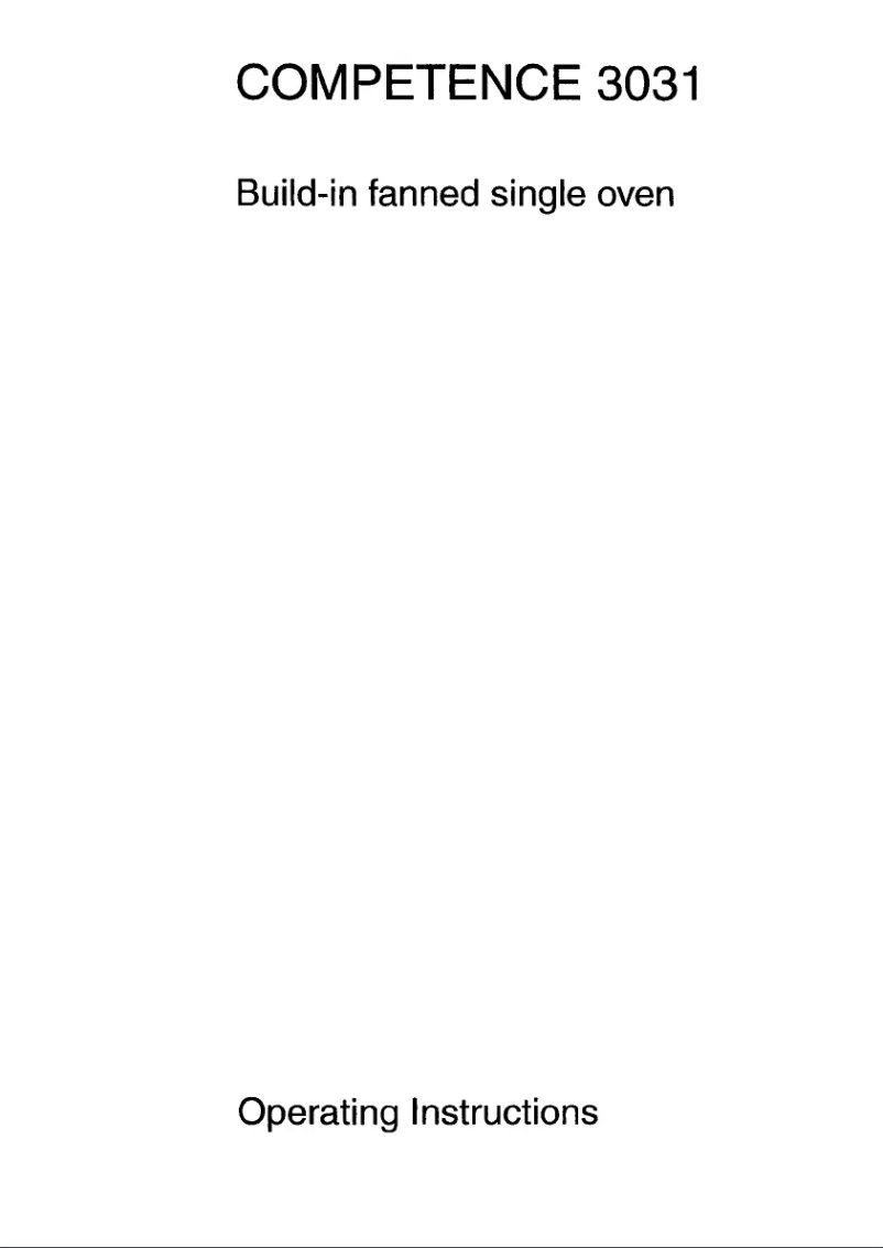 Image de la première page du manuel de l'appareil Competence 3031 B-d