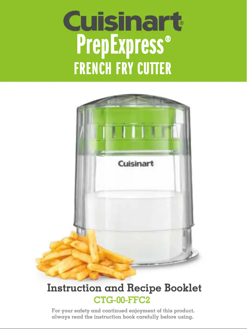 Page 1 de la notice Manuel utilisateur Cuisinart PrepExpress French CTG-00-FFC2