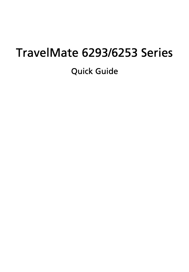 Página 1 del manual Manual de usuario Acer Travelmate 6253