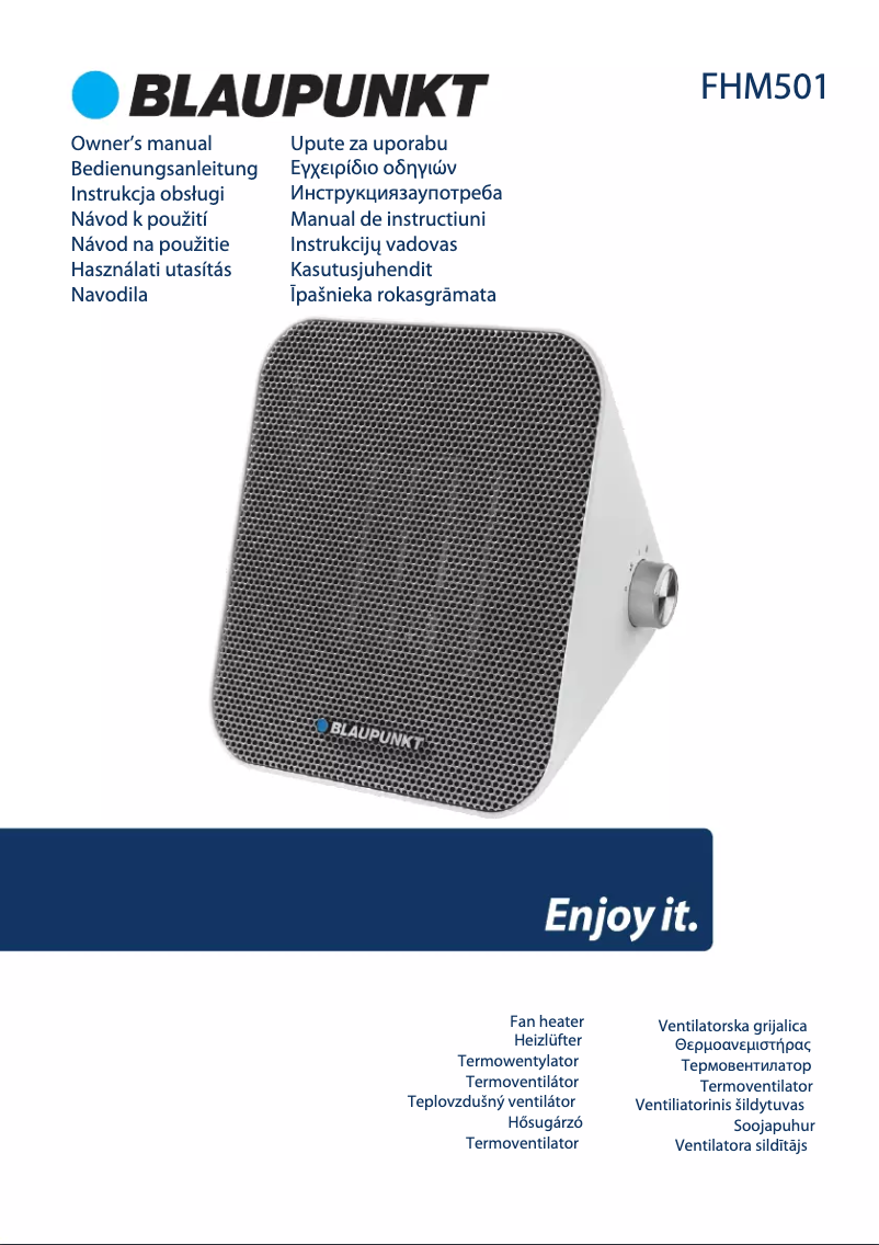 Page 1 of the manual User Manual Blaupunkt FHM501