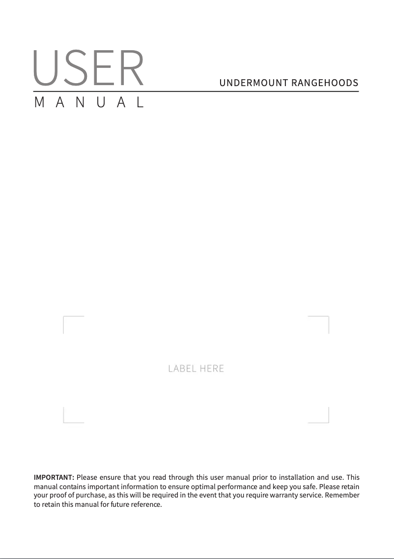 Page n°1 - Manuel utilisateur Tisira WPRU75ASL