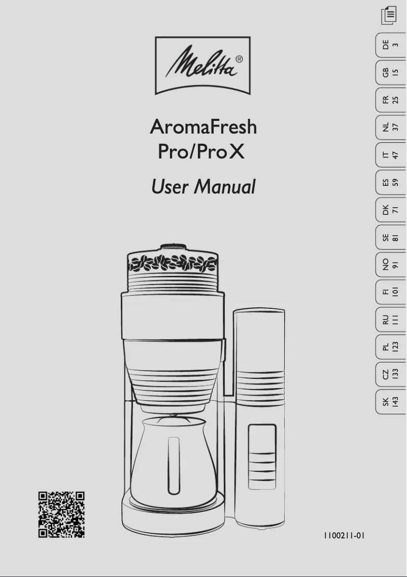 Image de la première page du manuel de l'appareil AromaFresh Pro X