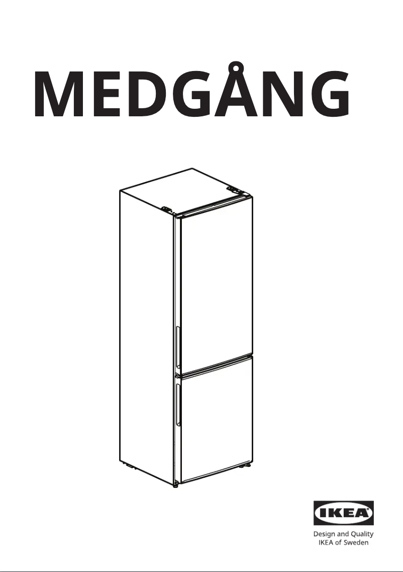 Image de la première page du manuel de l'appareil MEDGÅNG 804.948.42