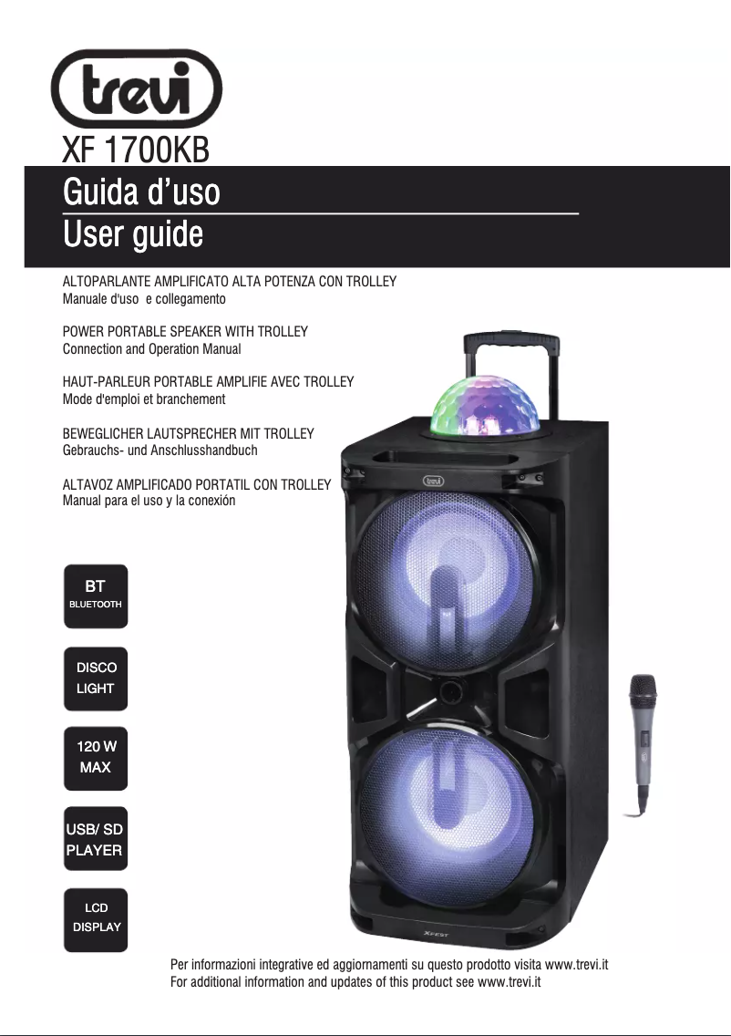 Page n°1 - Manuel utilisateur Trevi XF 1700 KB