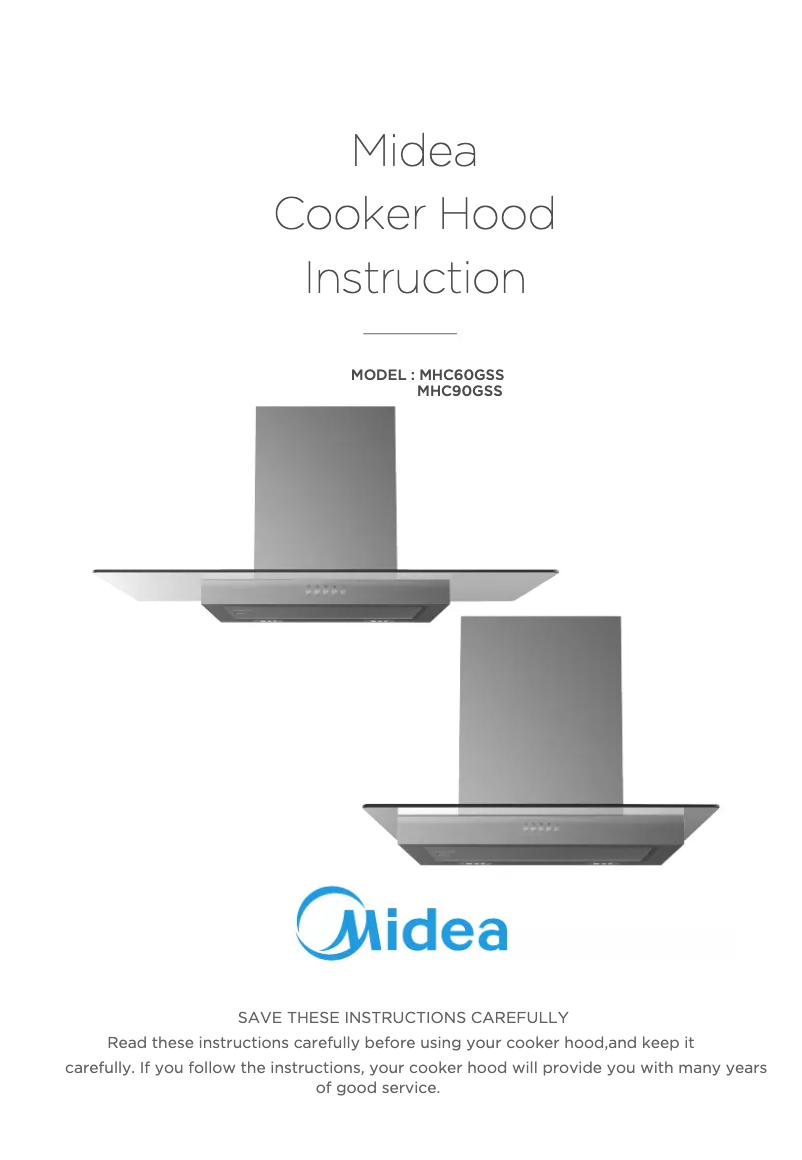 Page n°1 - Manuel utilisateur Midea MHC90GSS
