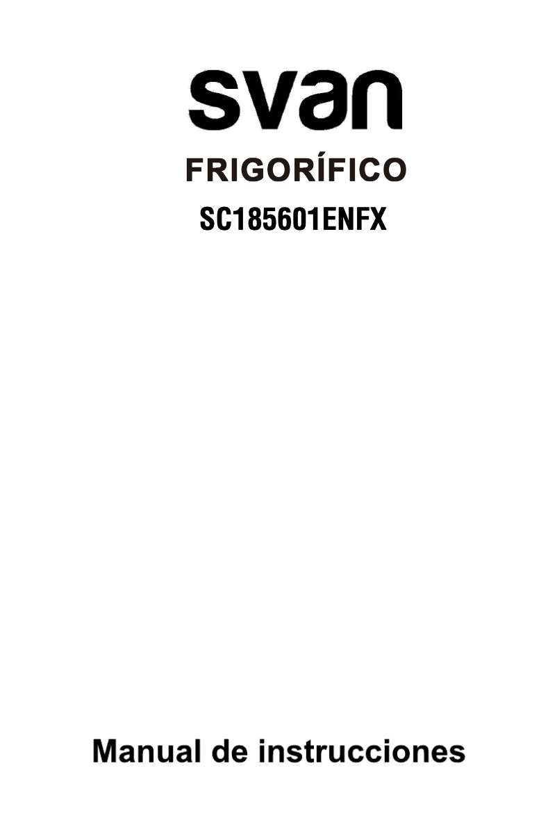 Image de la première page du manuel de l'appareil SC185601ENFX