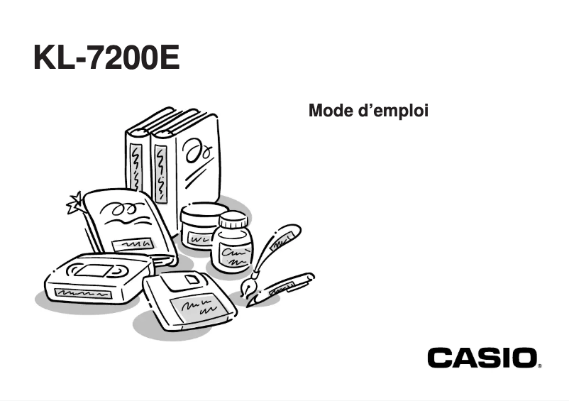 Page n°1 - Manuel utilisateur Casio KL-7200E