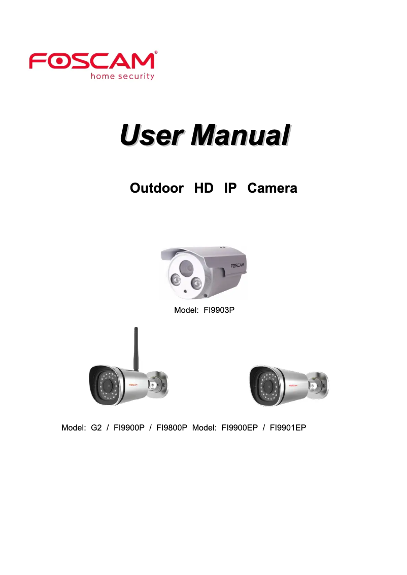 Imagen de la primera página del manual del dispositivo FI9804W