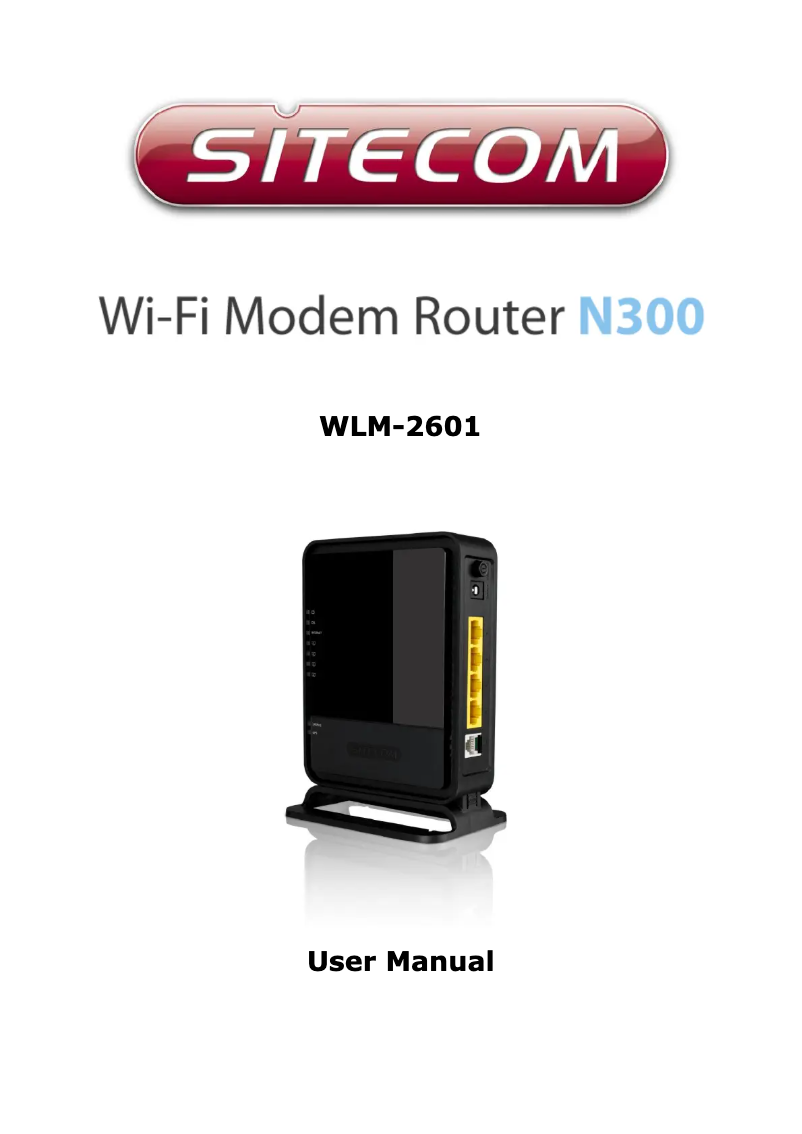 Page n°1 - Manuel utilisateur Sitecom WLM-2601