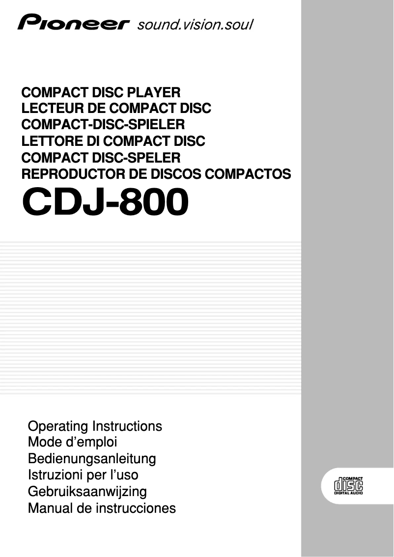 Image de la première page du manuel de l'appareil PC-X10