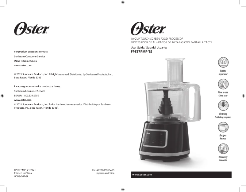 Image de la première page du manuel de l'appareil FPSTFPMP-TS