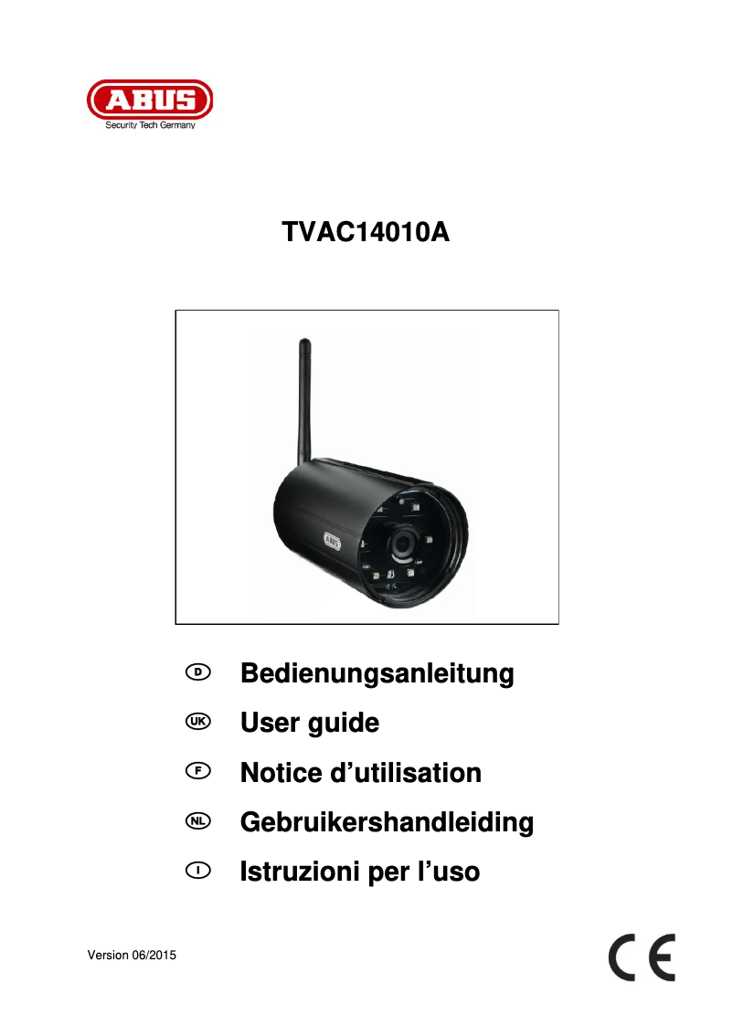 Page 1 de la notice Manuel utilisateur Abus TVAC14010A