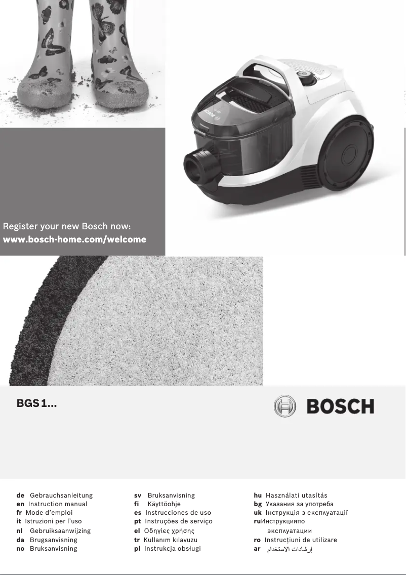 Página 1 del manual Manual de usuario Bosch BGS1112