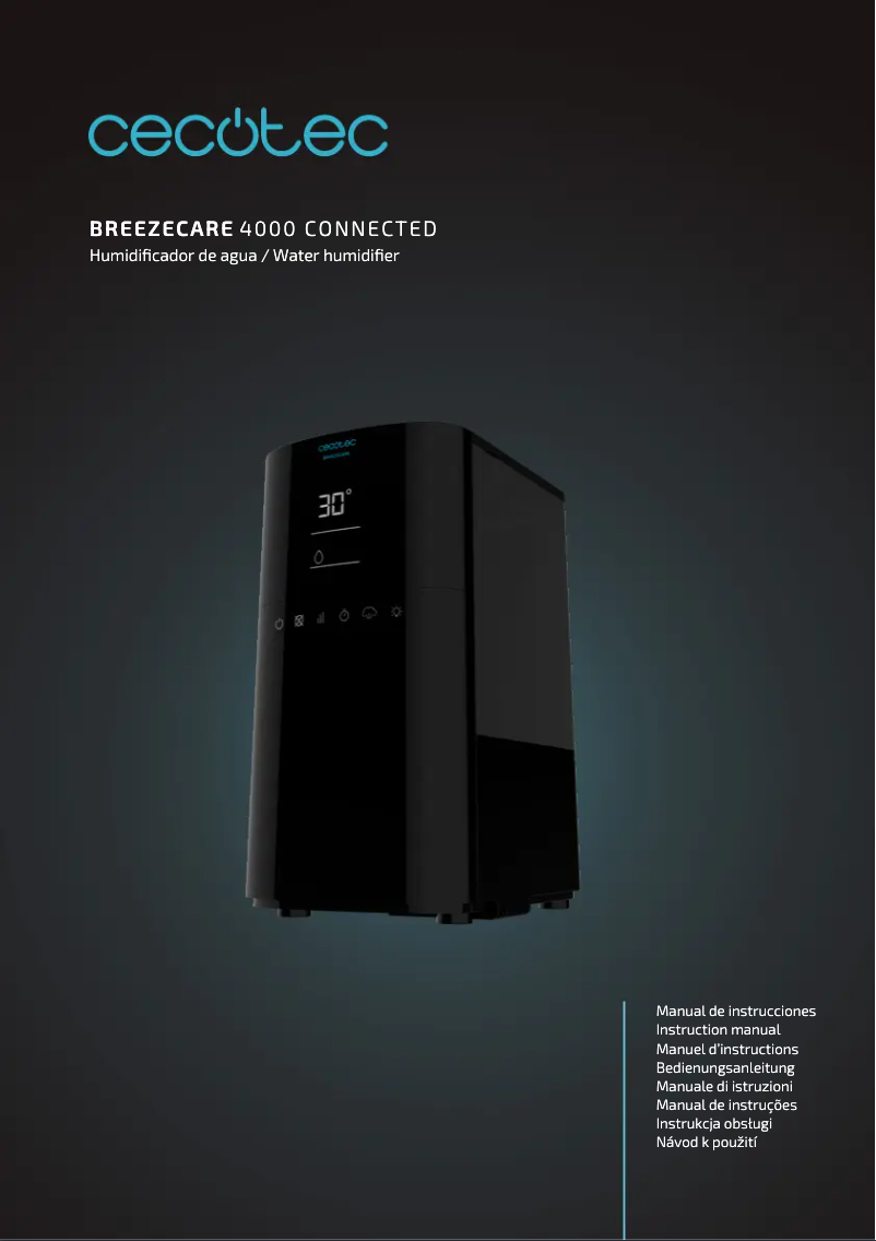 Image de la première page du manuel de l'appareil BreezeCare 4000 Connected