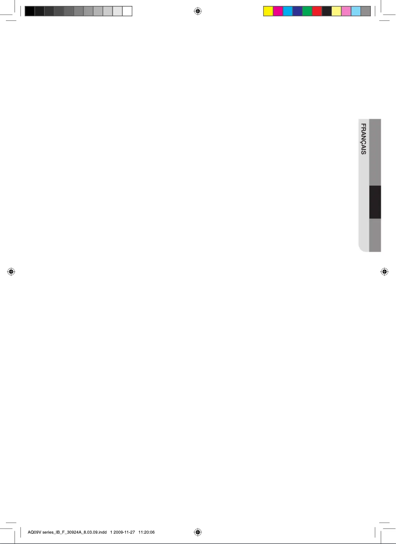 Image de la première page du manuel de l'appareil AQ18VBEN