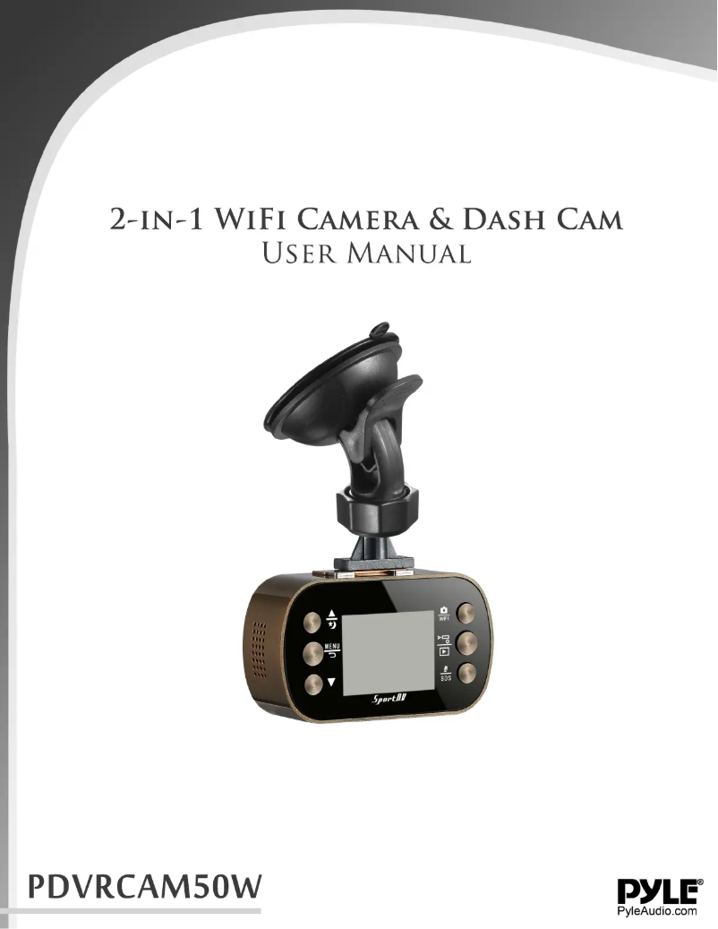 Page 1 de la notice Manuel utilisateur Pyle PDVRCAM50W