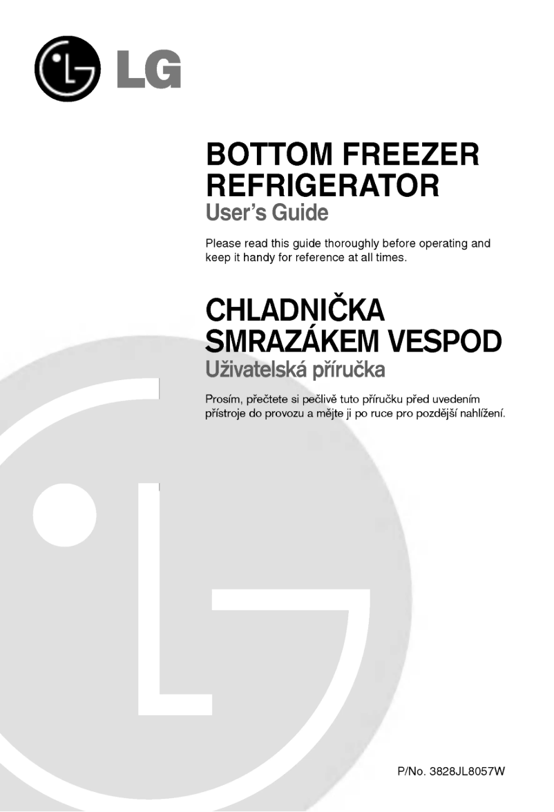 Image de la première page du manuel de l'appareil GR-B218JLAA