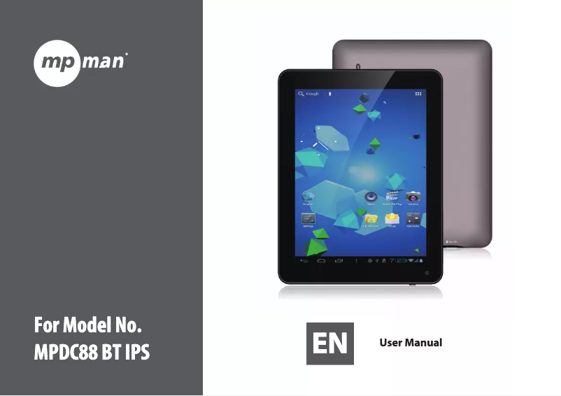 Page 1 of the manual User Manual Mpman MPDC88BTIPS