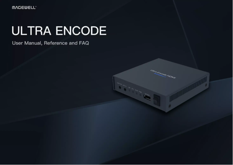 Image de la première page du manuel de l'appareil Ultra Encode SDI