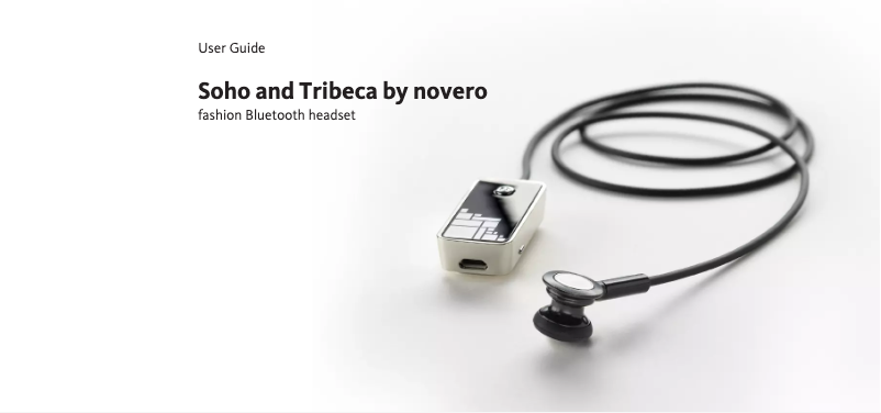 Page n°1 - Manuel utilisateur Novero Soho