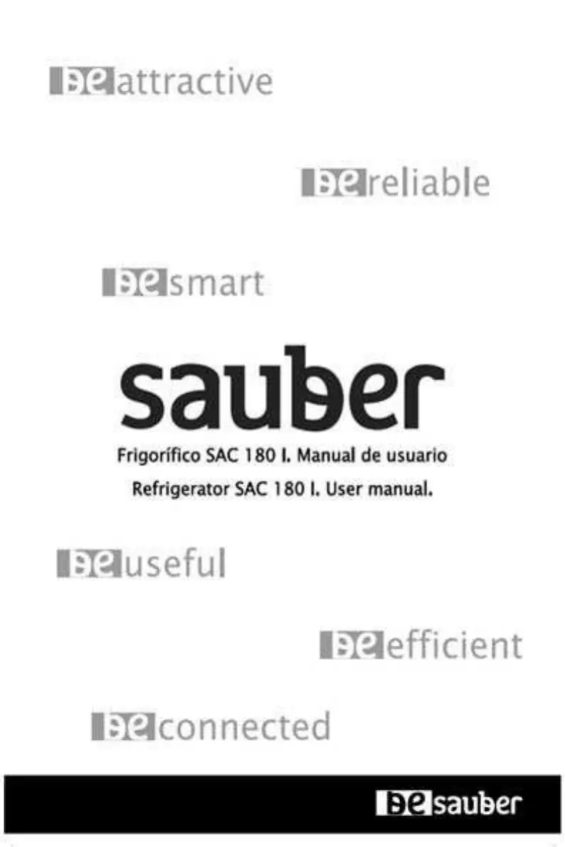 Página 1 del manual Manual de usuario Sauber SAC180