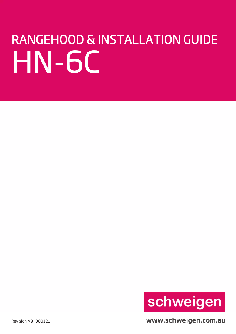 Page n°1 - Manuel utilisateur Schweigen HN-6C