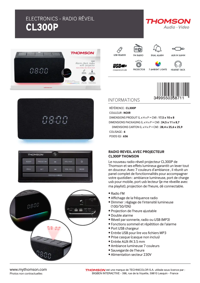 Imagen de la primera página del manual del dispositivo CL300P