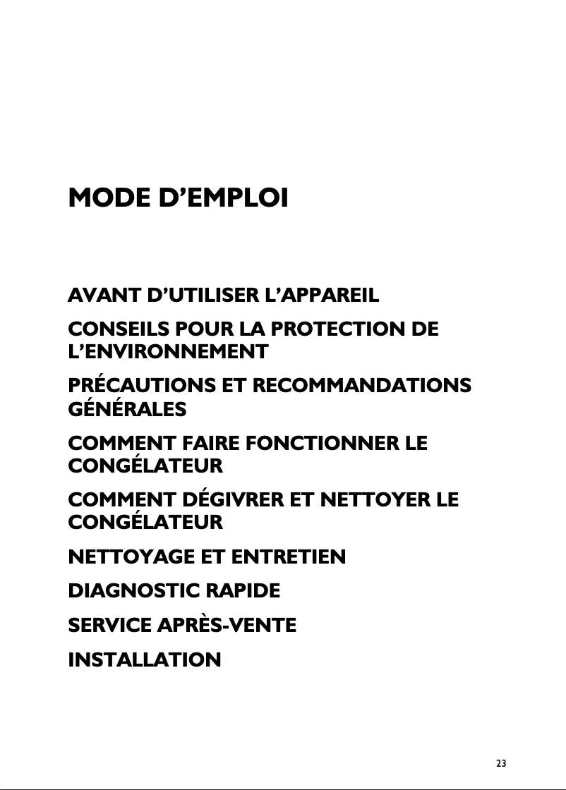 Page n°1 - Manuel utilisateur Laden CVT 163 AP