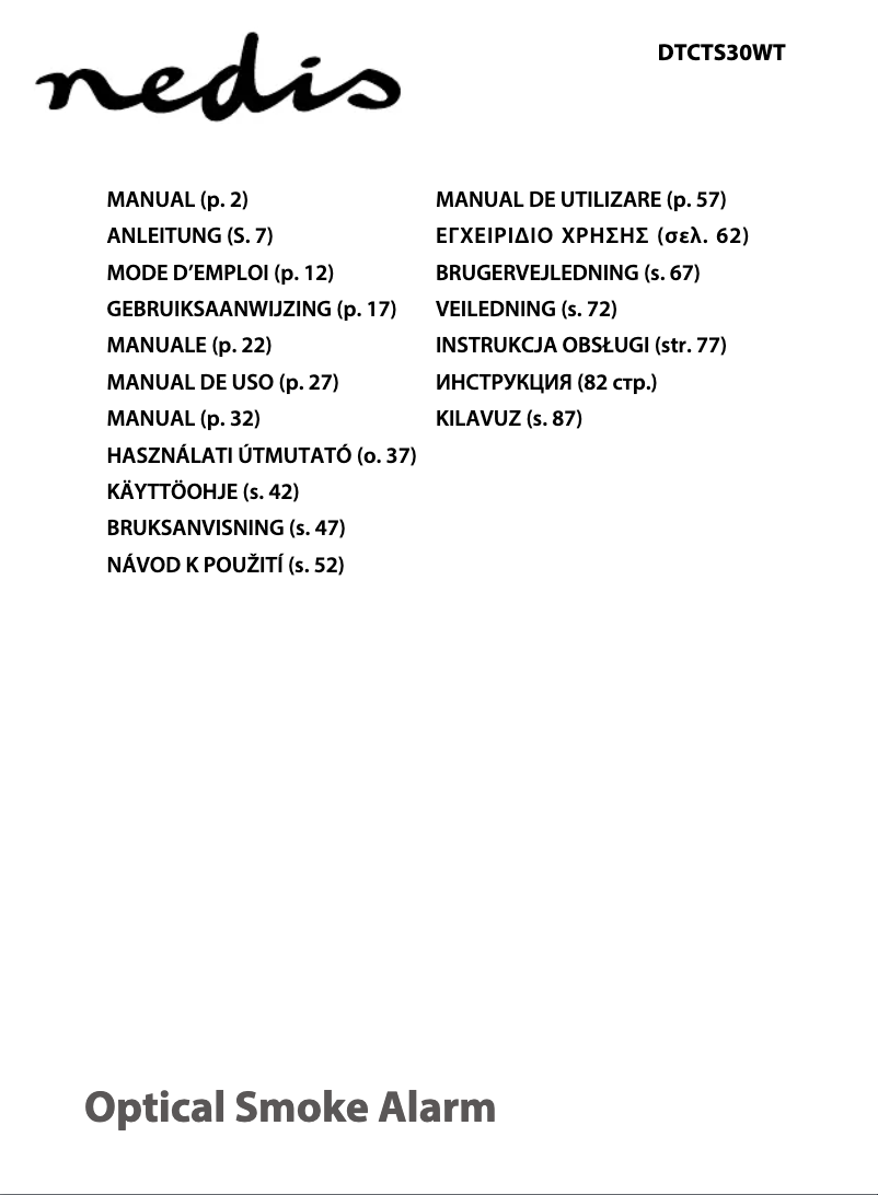 Página 1 del manual Manual de usuario Nedis DTCTS30WT