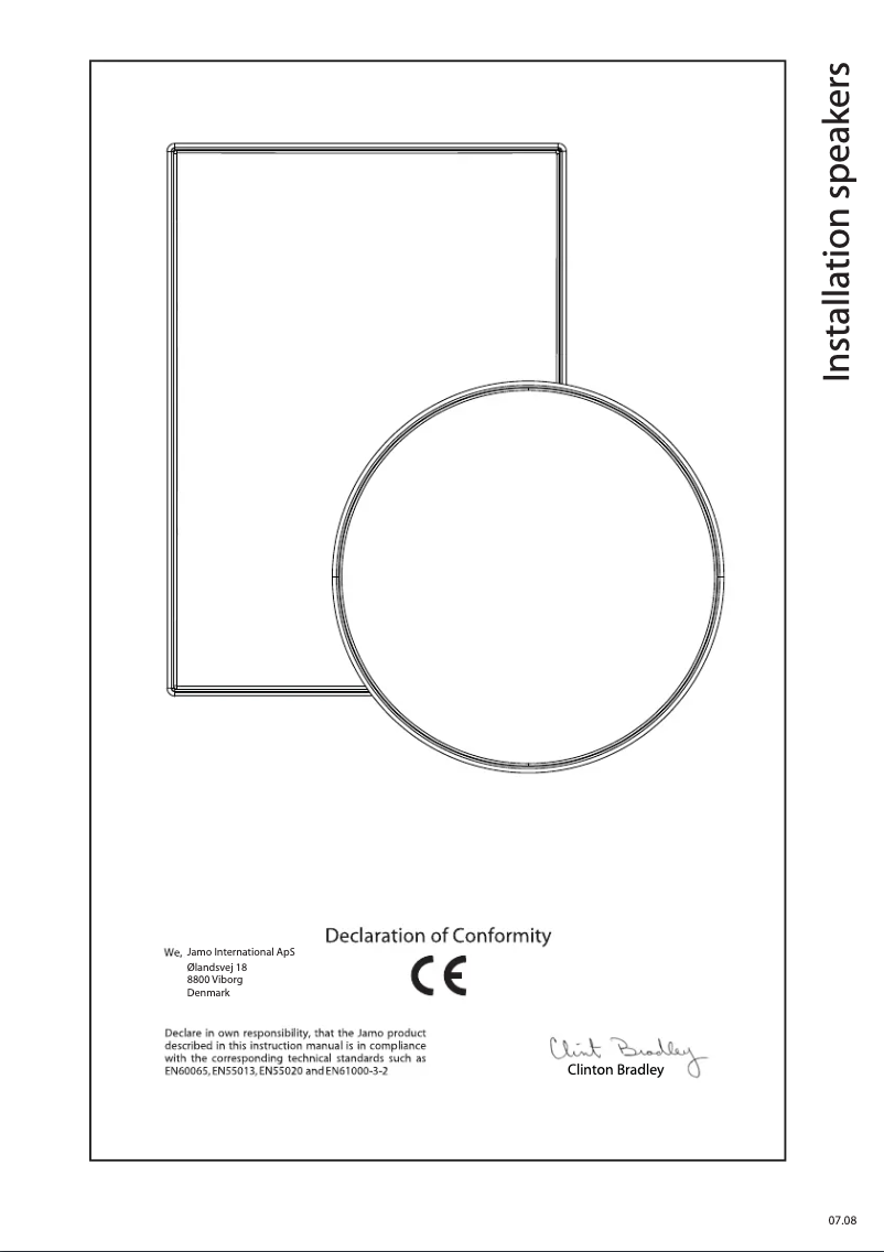 Página 1 del manual Manual de usuario Jamo IW 626 LCR FG II