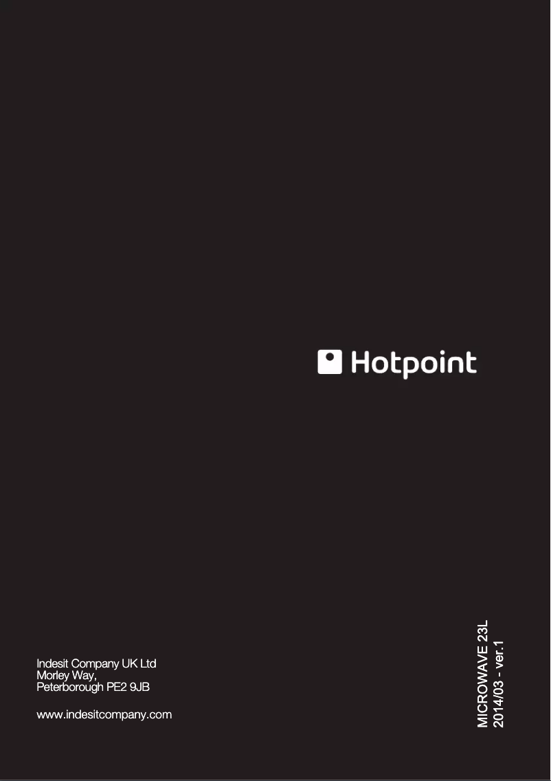 Image de la première page du manuel de l'appareil MWH2321BUK