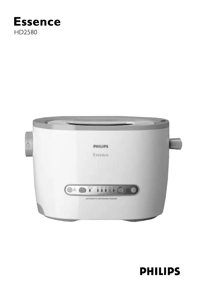 Page n°1 - Manuel utilisateur Philips HD2580
