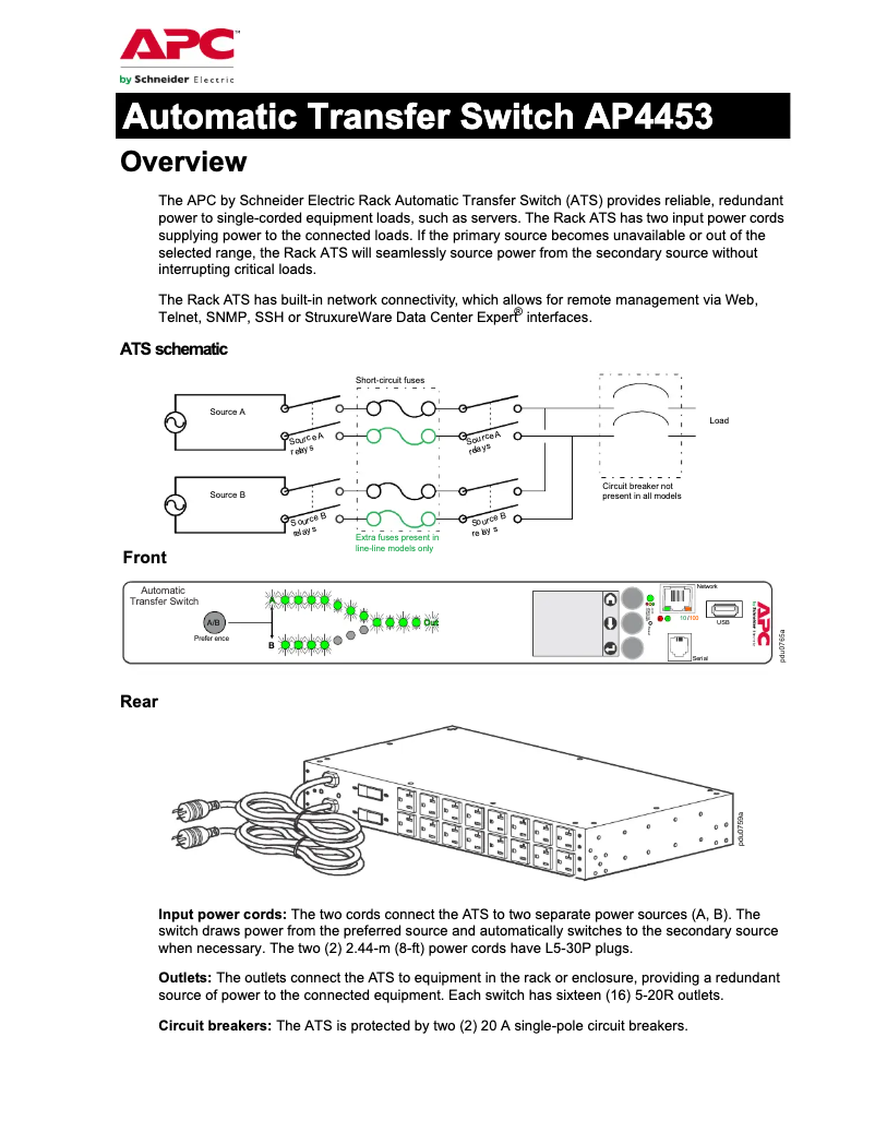 Page n°1 - Fiche technique APC AP4453