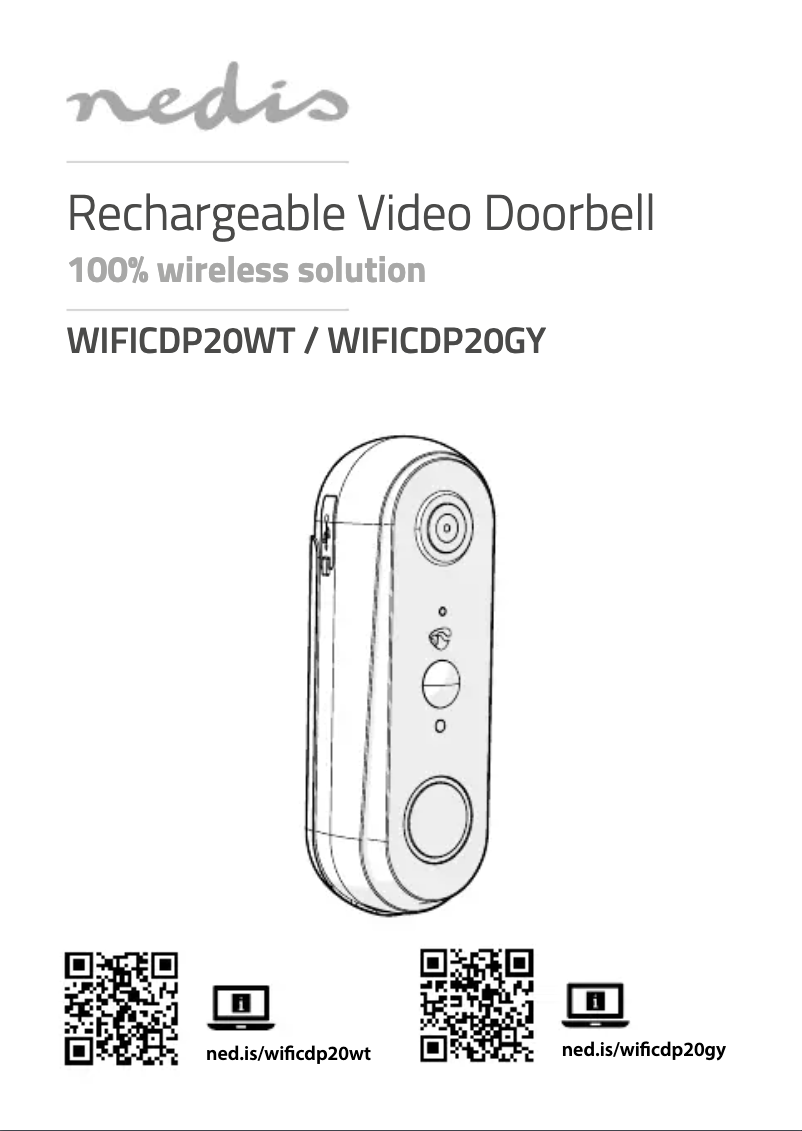 Page 1 de la notice Manuel utilisateur Nedis WIFICDP30WT