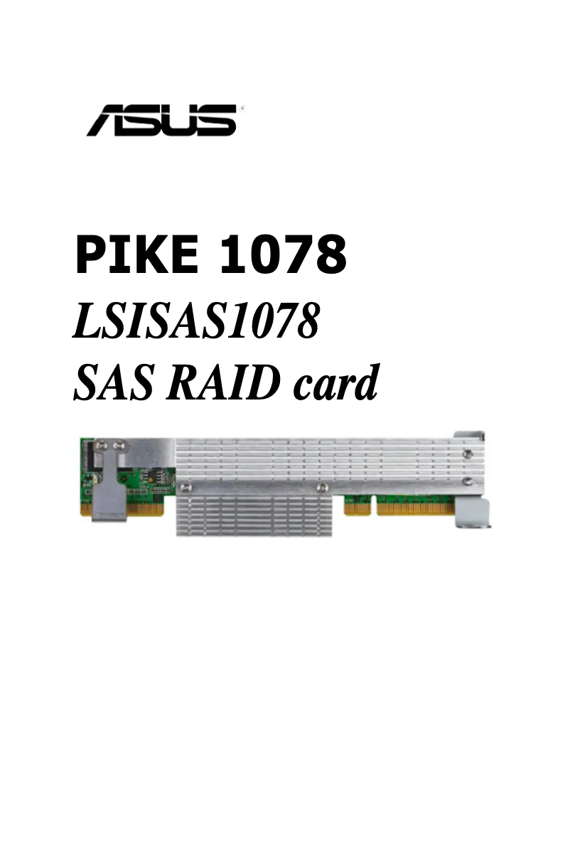 Page 1 de la notice Manuel utilisateur Asus PIKE 1078