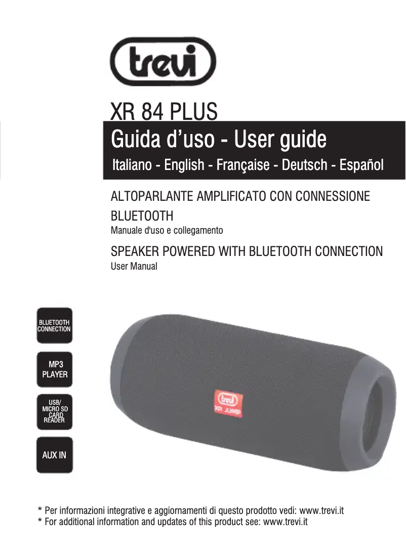 Page n°1 - Manuel utilisateur Trevi XR 84 Plus