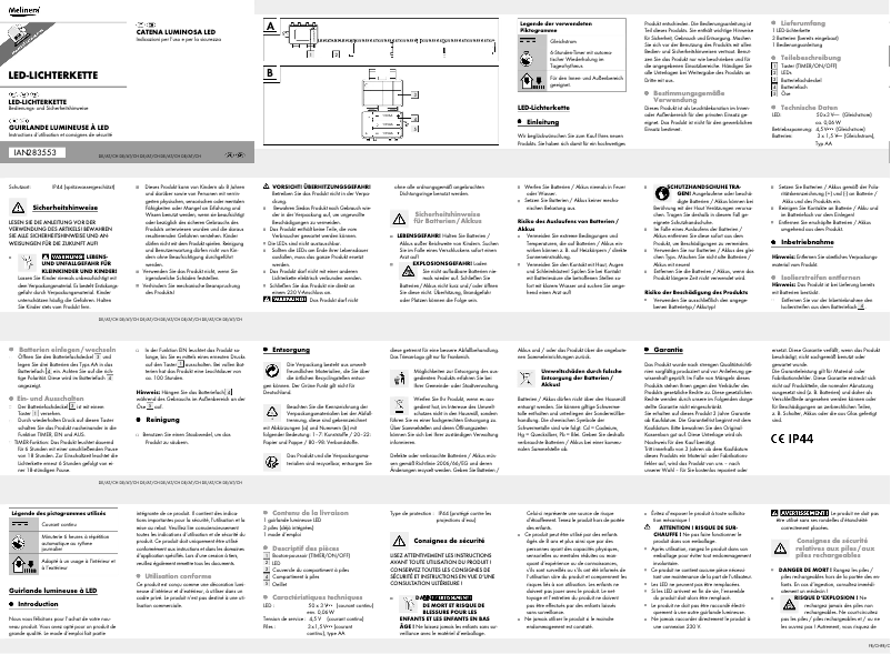 Image de la première page du manuel de l'appareil IAN 283553