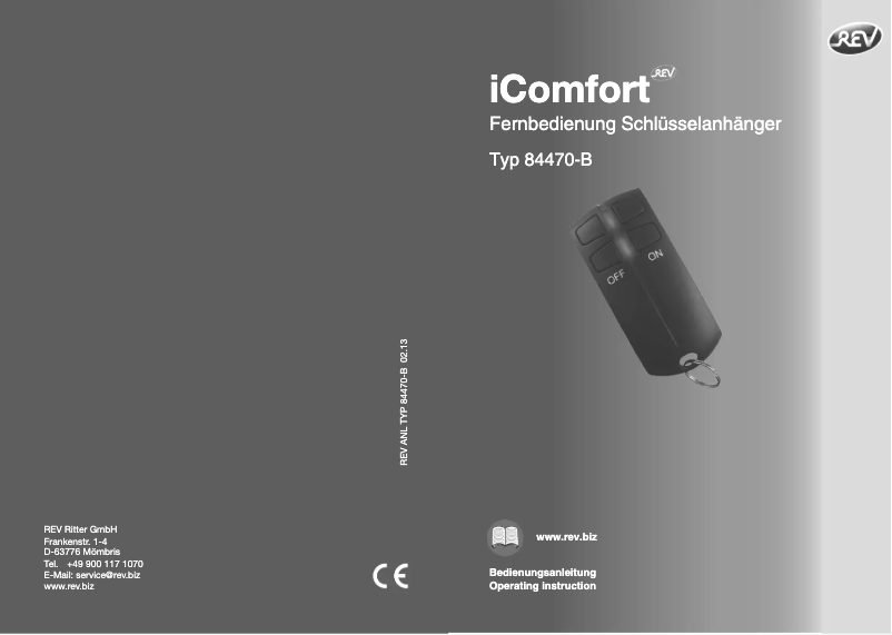Page 1 de la notice Manuel utilisateur REV iComfort 84470-B