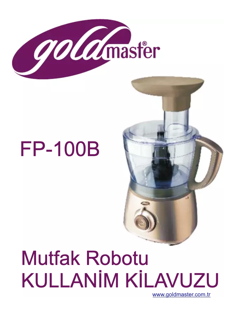 Page 1 de la notice Manuel utilisateur GoldMaster FP-100B