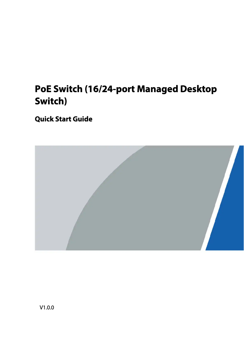 Image de la première page du manuel de l'appareil PFS4218-16ET-190