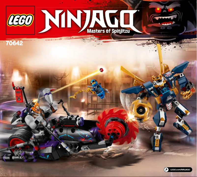 Page 1 de la notice Consignes visuelles Lego Ninjago 70642