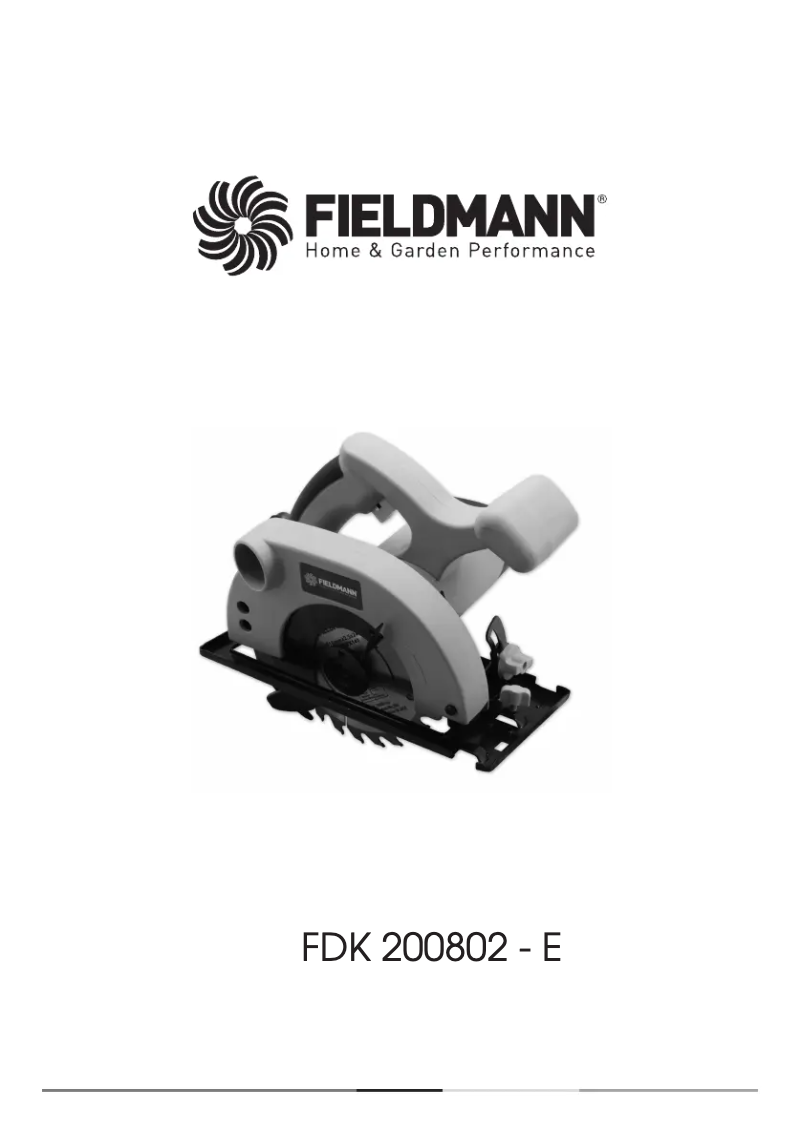 Page 1 de la notice Manuel utilisateur Fieldmann FDK 200802-E