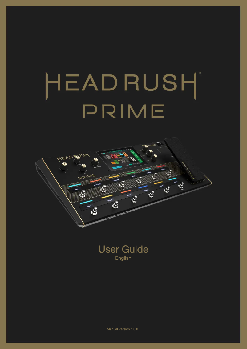 Page n°1 - Manuel utilisateur HeadRush Prime