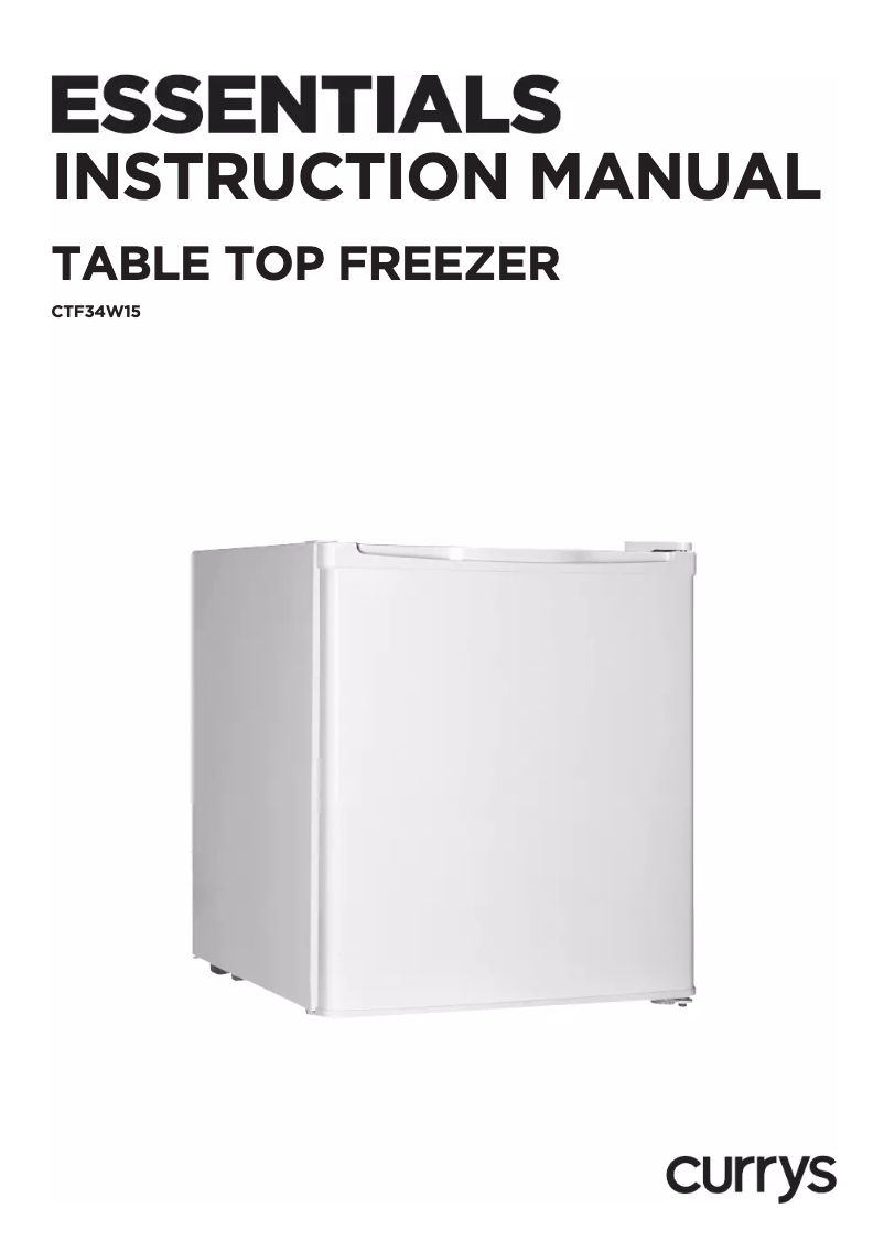 Page n°1 - Manuel utilisateur Currys Essentials CTF34W15